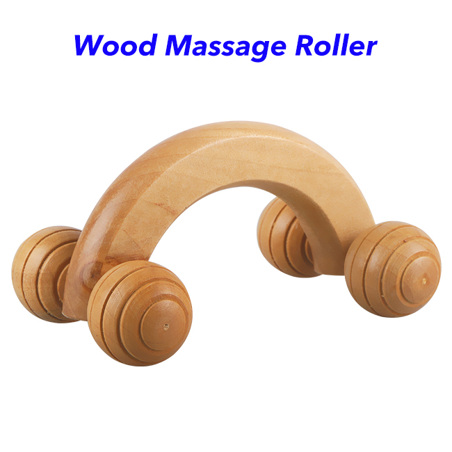Relieves Muscle Body Massager Mans Spa Personal Wooden Therapy Tool Wood Massage Roller